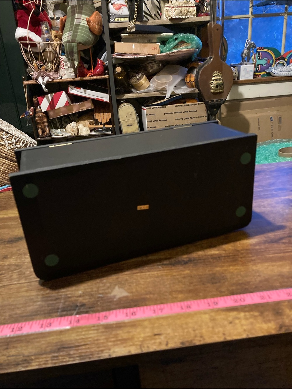 Black rectangular jewelry box - Picture 9 of 10